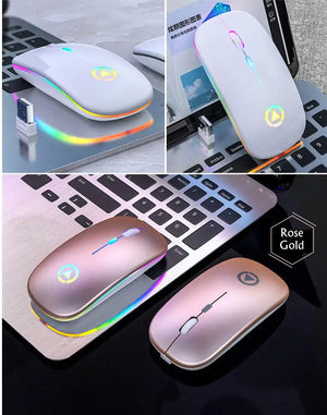 2.4GHz RGB Wireless USB Rechargeable Mouse