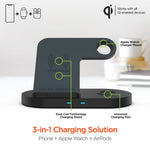 Hypergear 3-in-1 Wireless Charging Dock Black