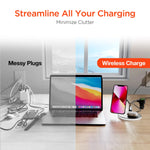 HyperGear MaxCharge 3-in-1 MagSafe Wireless Charging Stand for iPhone + Apple Watch + AirPods (15515-HYP)